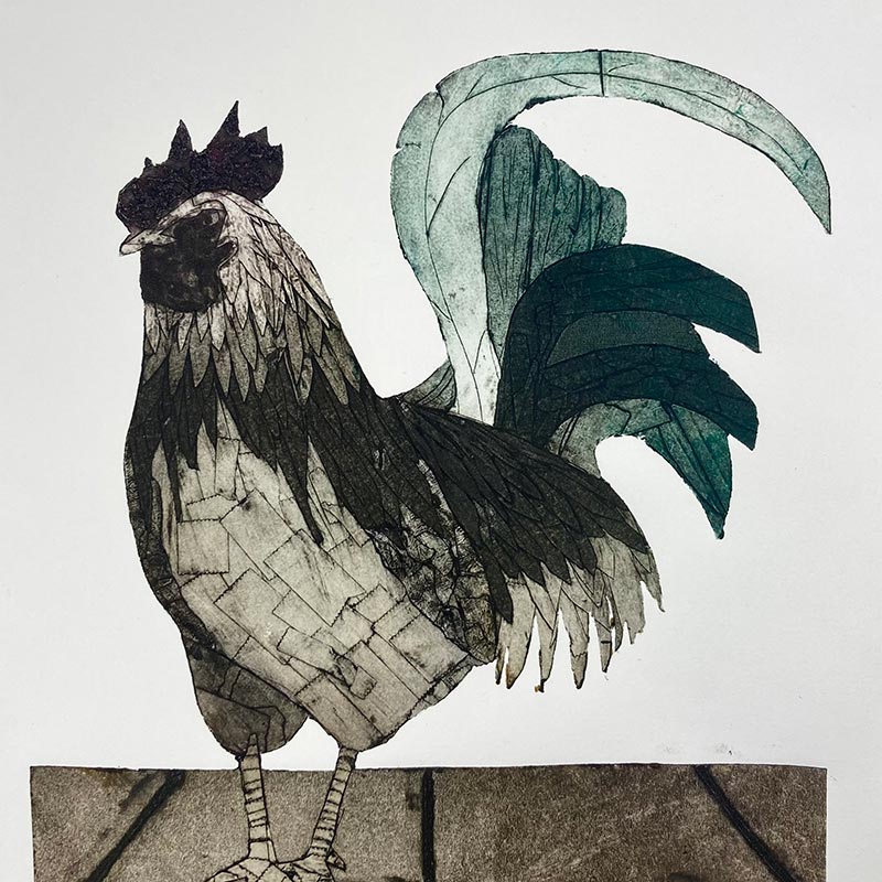  Michelle	Carranza Velasco	El Gallo	Collograph Print	22 1/4" x 15"	2024 