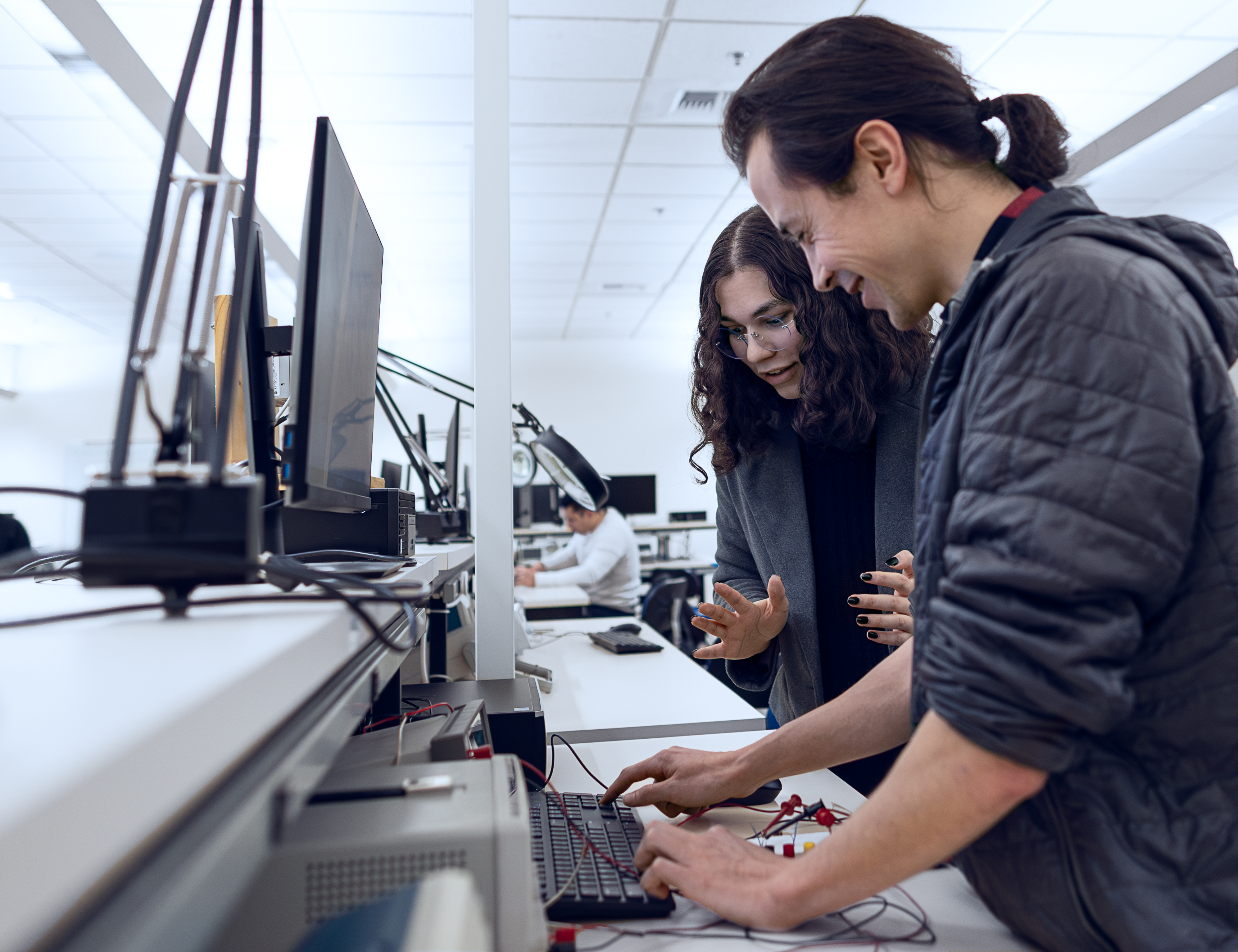  Electronics Technology and Electronics Engineering students hard at work! 