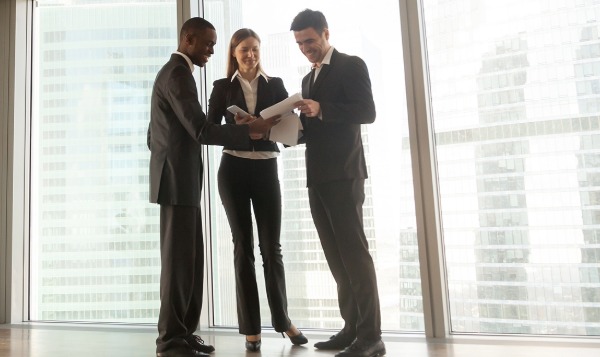 Stock photo of people talking
