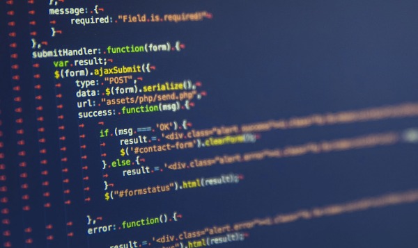 Programming language on the screen