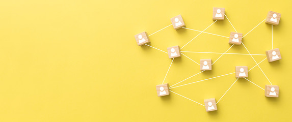 Simple interconnected icons