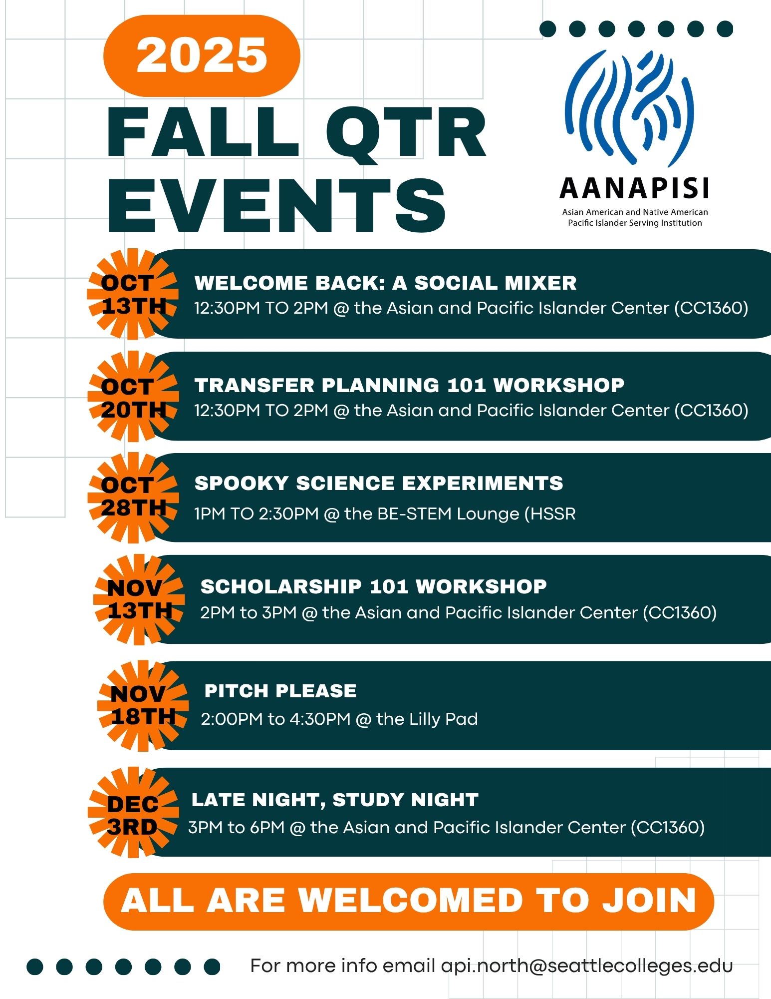 Fall 2025 Events