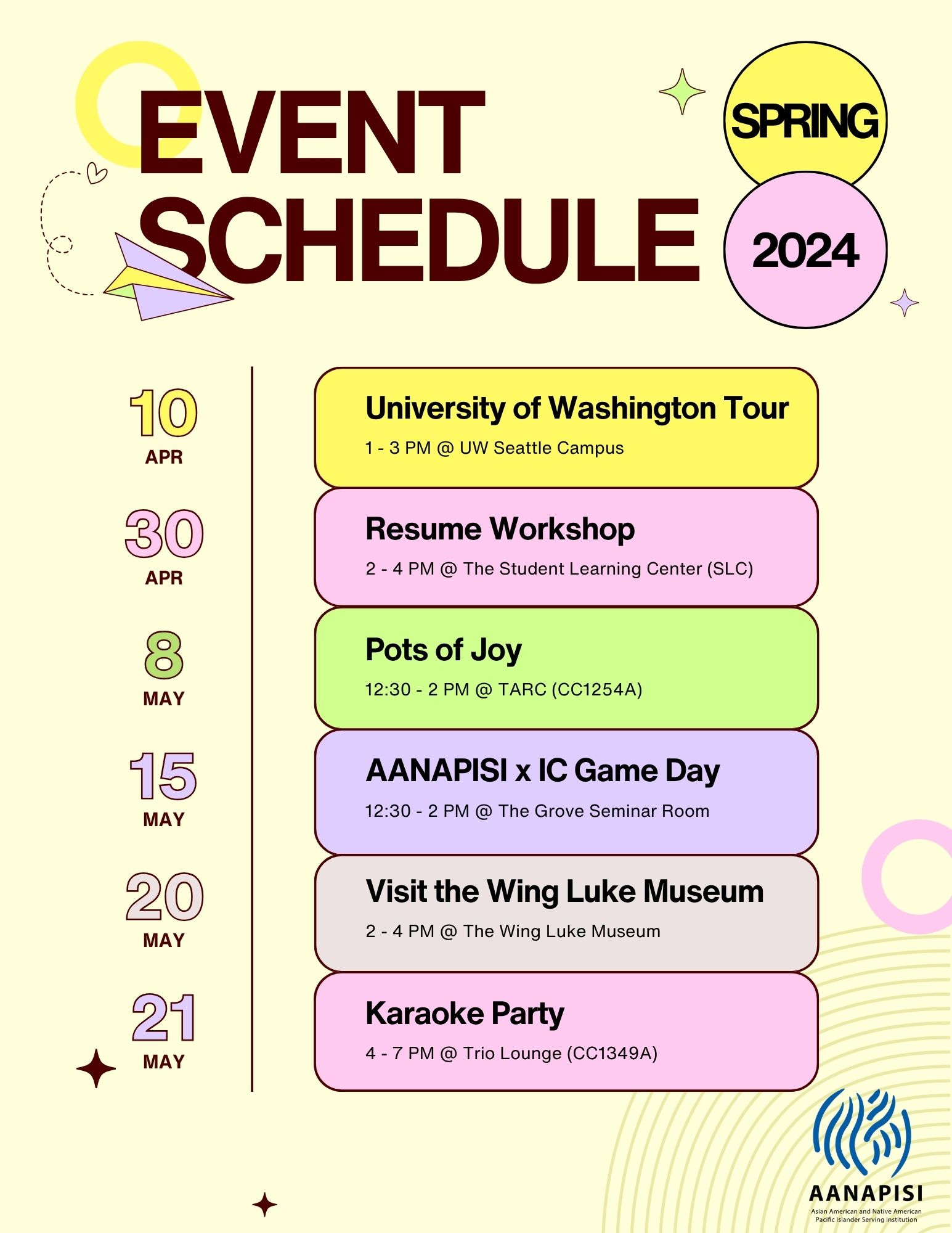 Spring 2024 Events