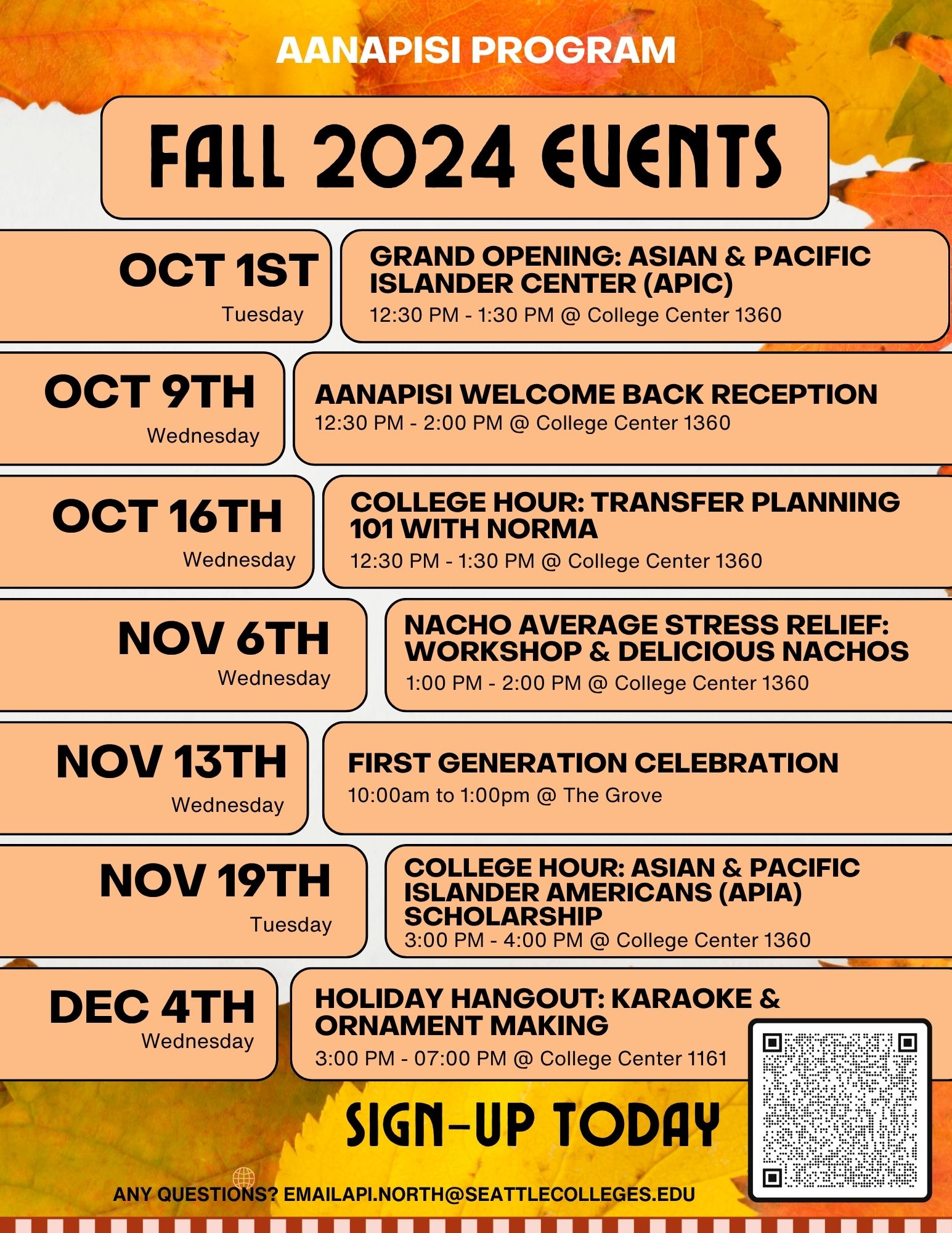 Fall 2024 Events