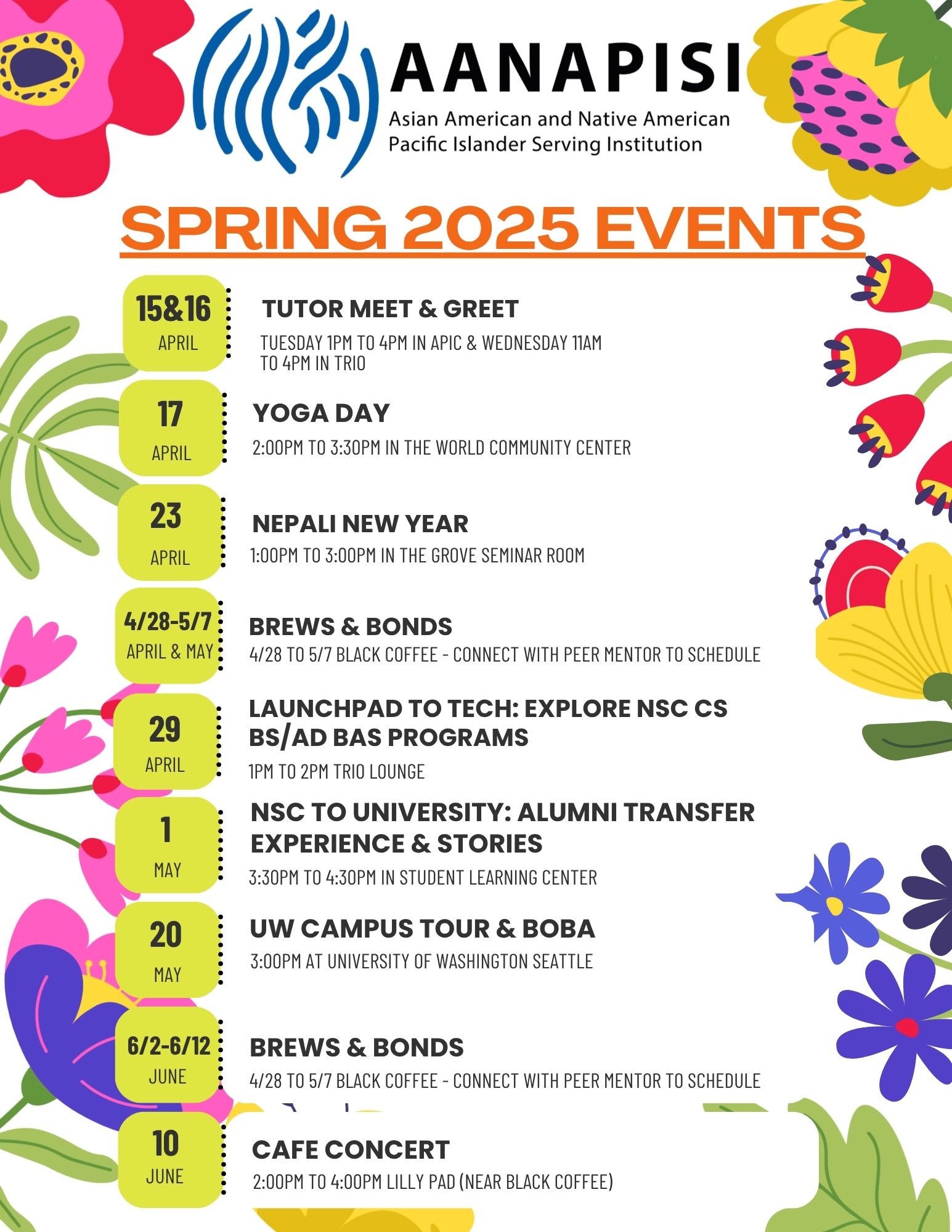 Spring 2025 Events