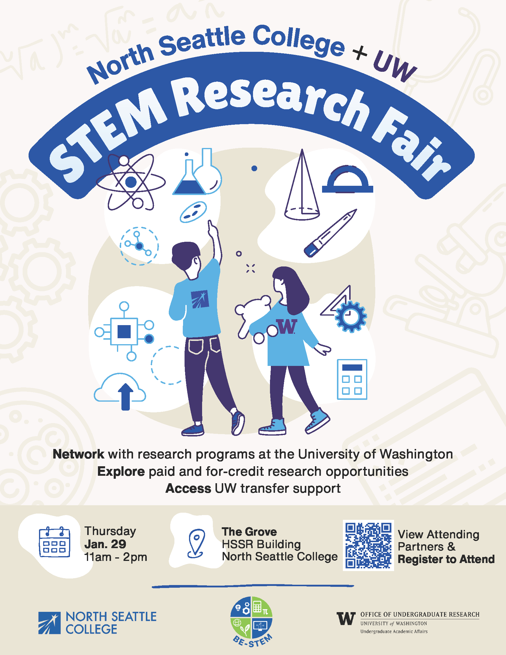 STEM research fair flyer