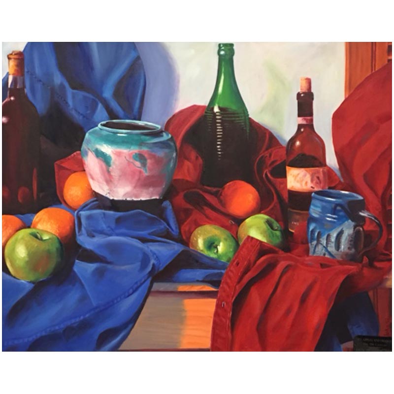 Don	Buglar	Its Apples and Oranges	Oil on Canvas	30" x 37 1/4"	1997