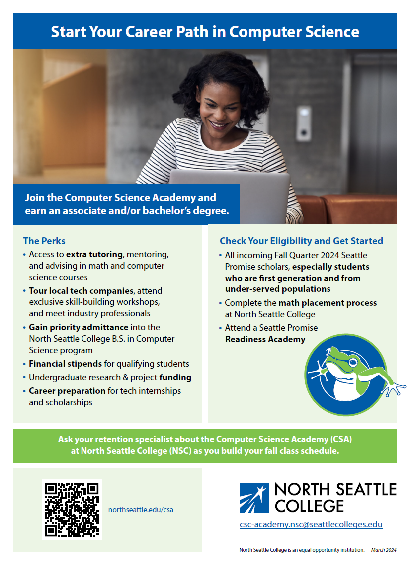 Computer Science Academy Flyer