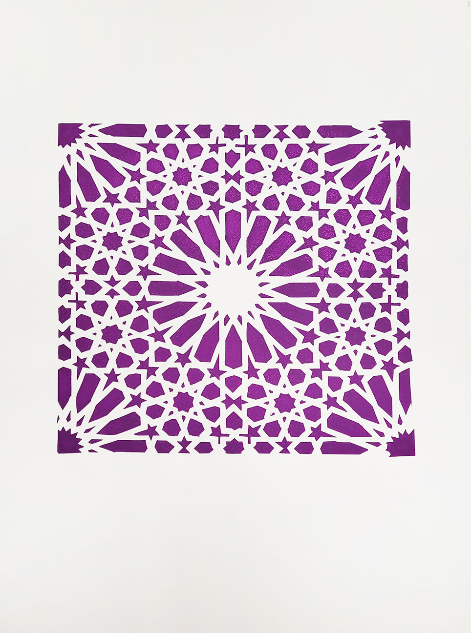 Mona Selim  A Star  Screen Print on Paper 