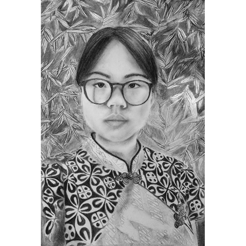 Katarina Nancy	Gunawan	Tempat Tinggal	Charcoal on paper	16.5" x 23.4"	2019