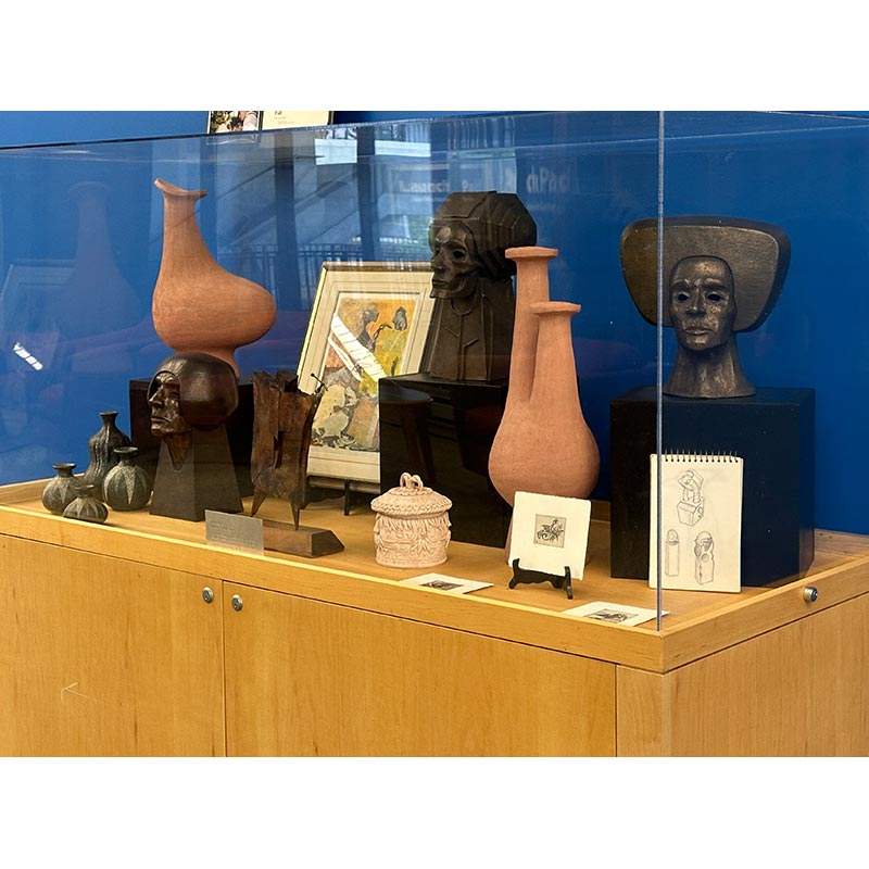 David 	Harris	Art on Display	3 Bronze heads, 4 Ceramic Pots, 2 Ceramic Bisque Filed Pots, 1 Framed Monotype