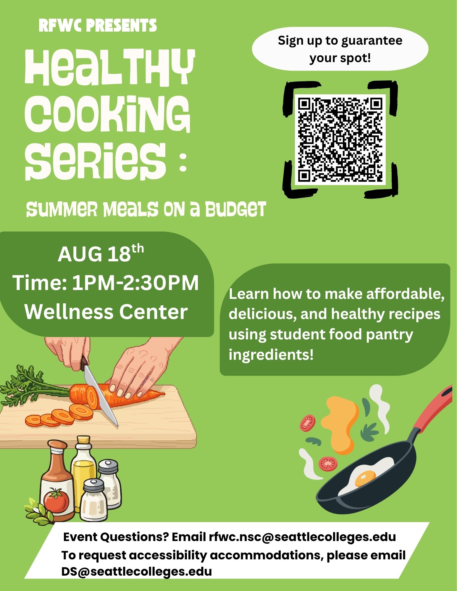Healthy Cooking Flyer