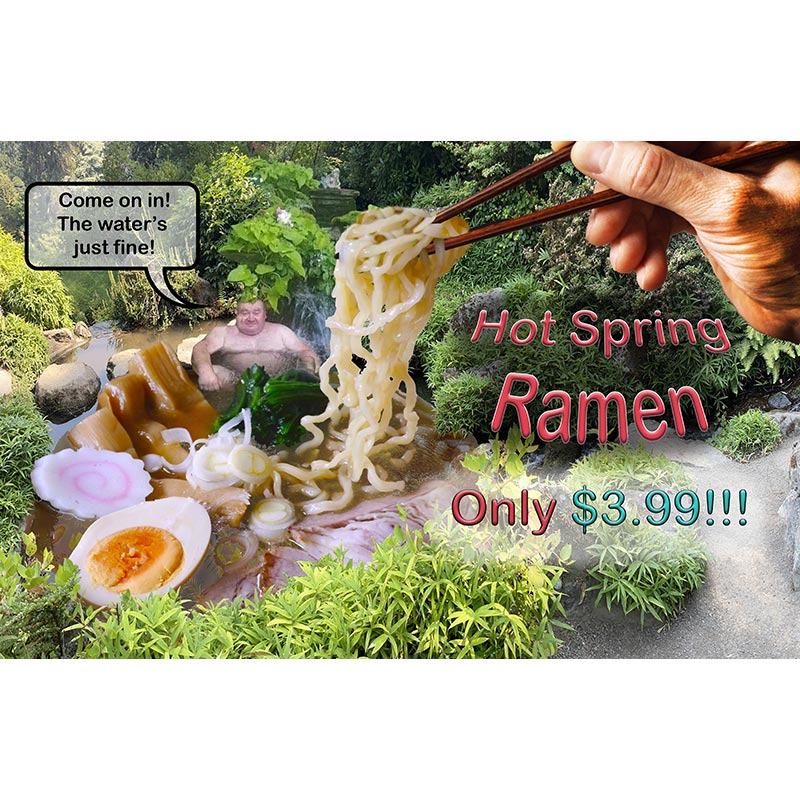 Sally	Hoy	Hot Spring Ramen	Digital Print	11" x 17"	2023