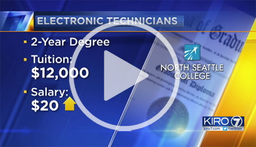 Watch KIRO 7's video about the new mechatronics program at North.