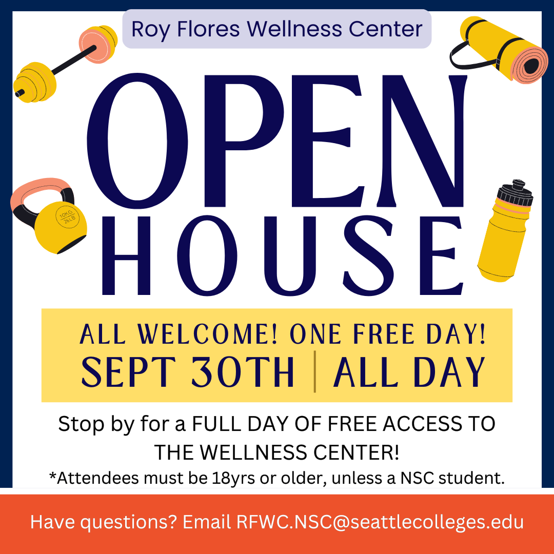 Wellness Center open house flyer