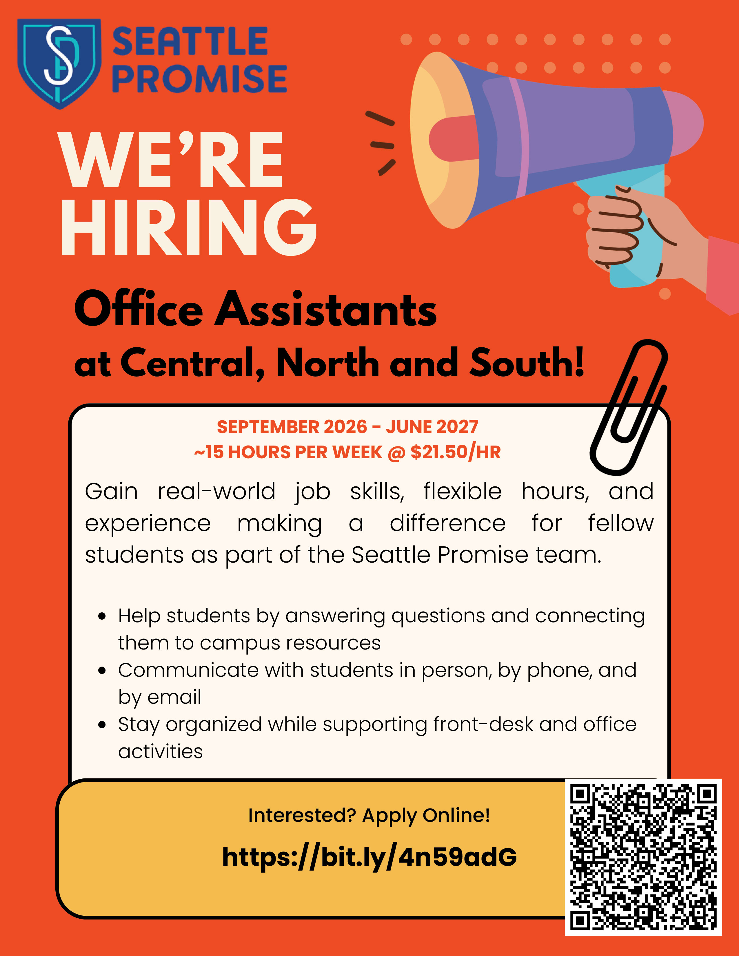 Seattle Promise flyer