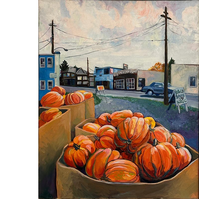 Unknown	Artist	Pumpkins	Oil on Canvas	30" x 40"