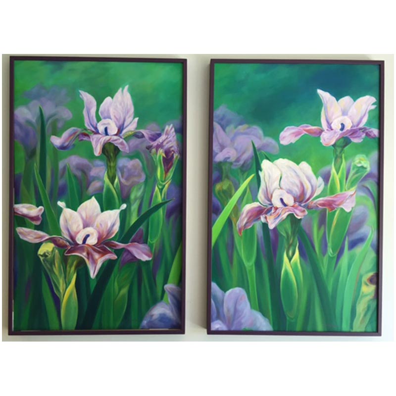 Joh	Suehyun (Pepper Risk)	Untitled (Irises)	Oil on Canvas	2 @ 49" x 31" each	c. 2008