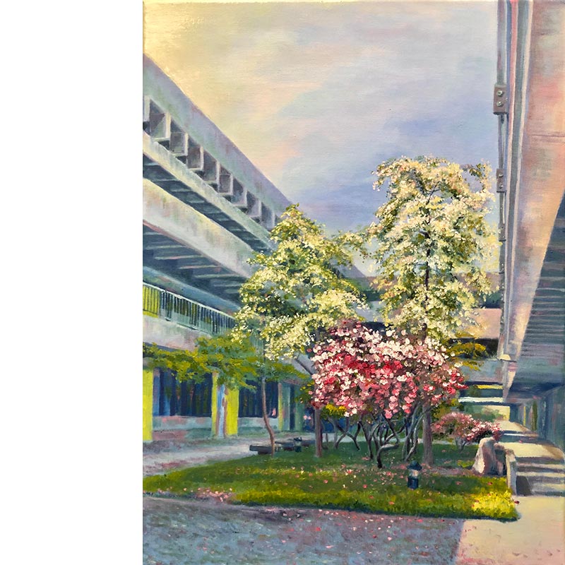 Quan	Wang 	The Blossom at North	Oil on Canvas	24" x 18"	2022