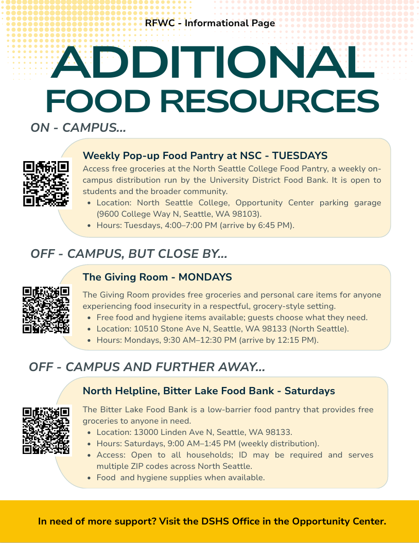 additional food resources